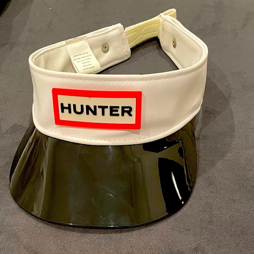Hunter For Target Adjustable Visor Hat White Black-NWOT